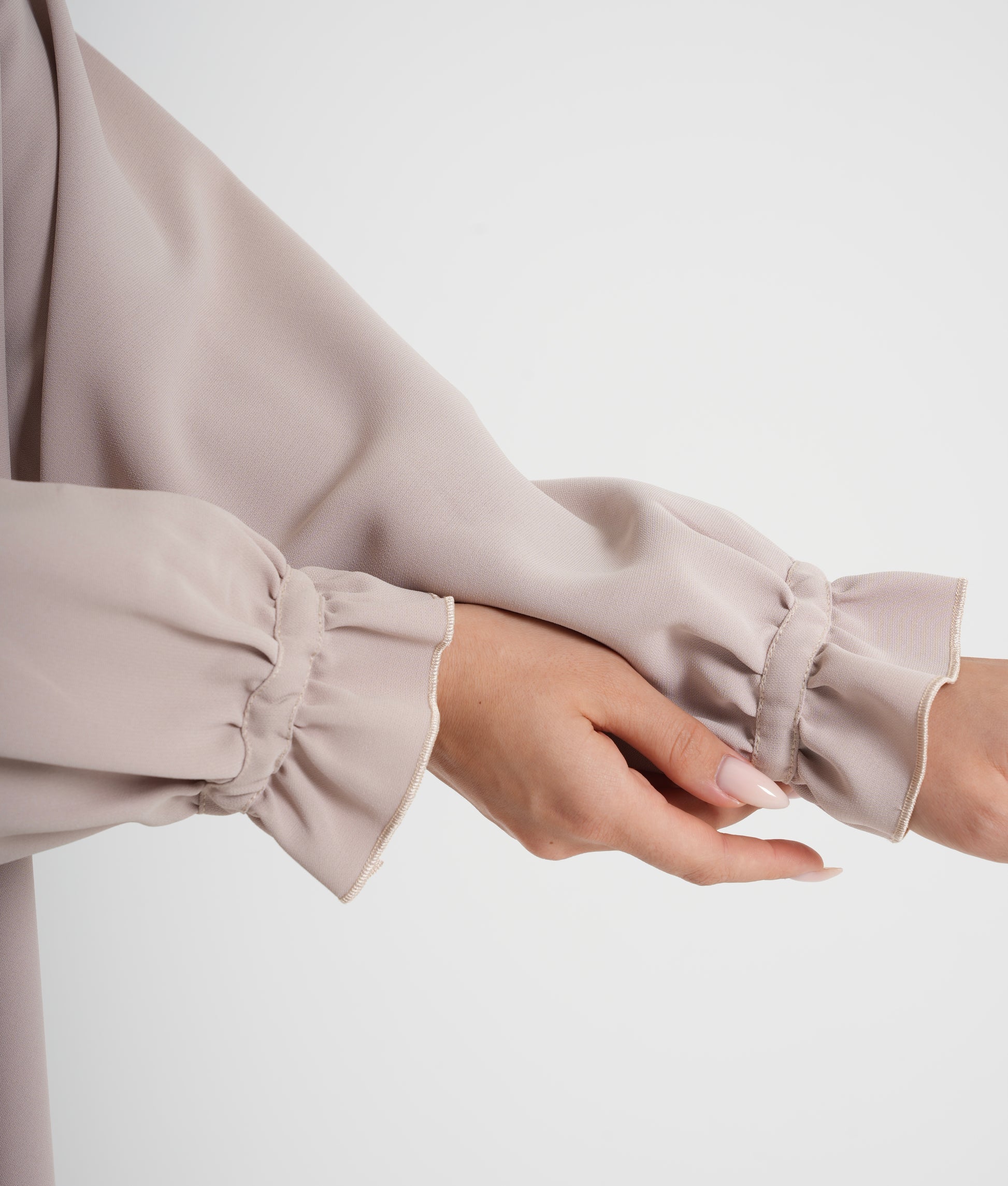 Beige Ruffles Shirt